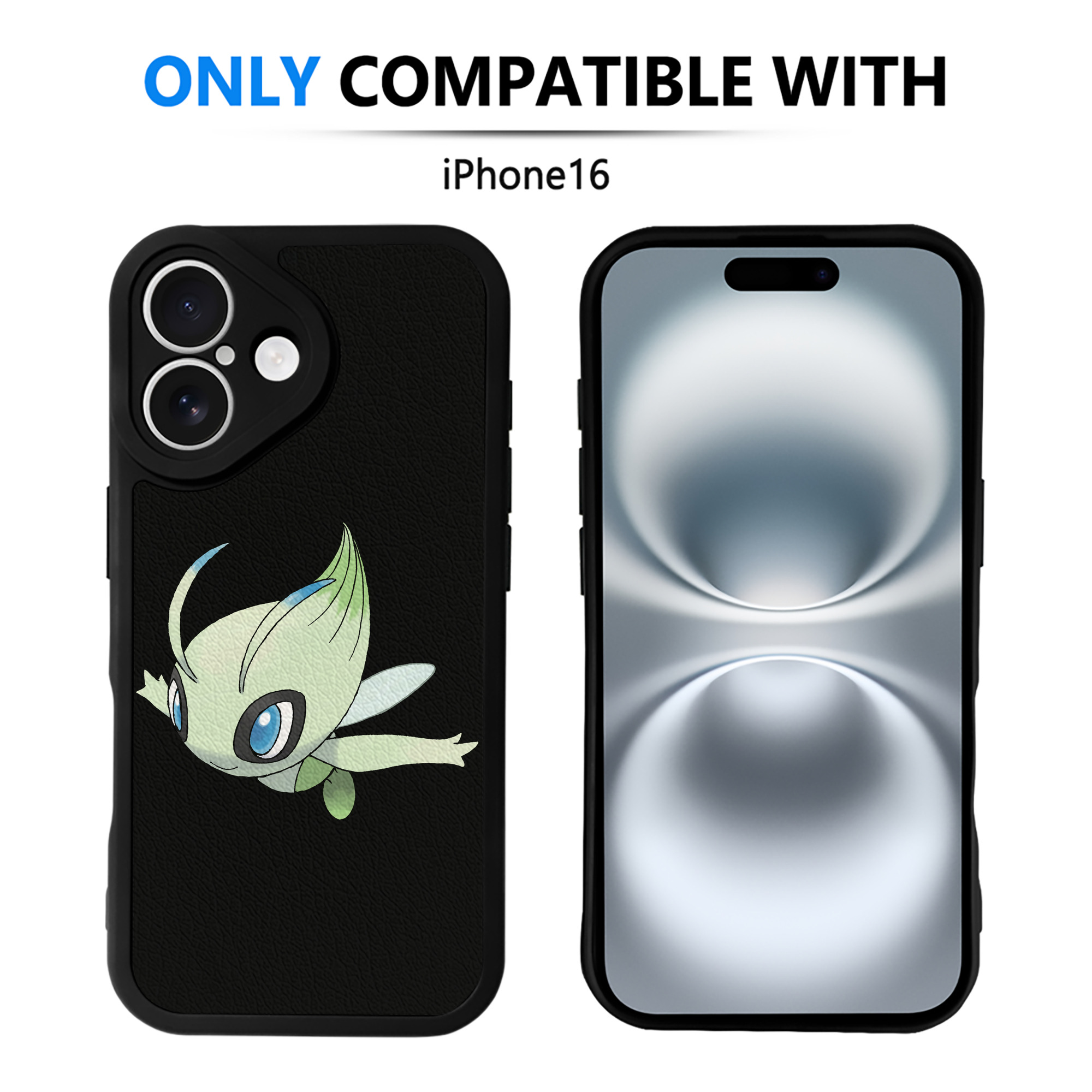 （画像用） ポケットモンスター Pokémon 【iPhone 16シリーズ対応】シリコンスマホケース（レザー調） 材質：シリコン